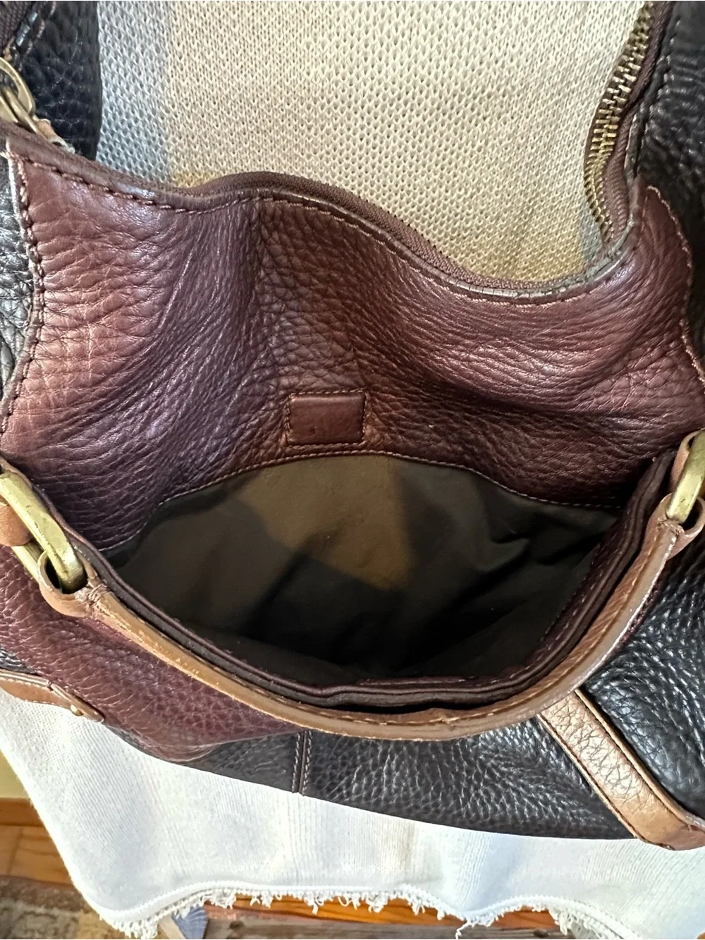 Cole Haan Pebbled Leather Shoulder Hobo Bag